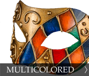 Venetian Masquerade Mask Color Multicolored